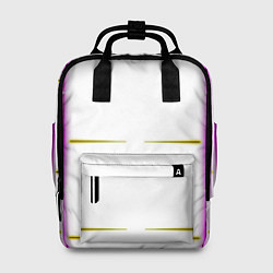 Женский рюкзак Color white pink yellow stripes