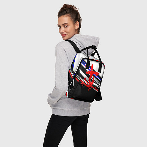 Женский рюкзак Doom line color / 3D-принт – фото 3