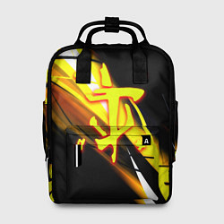 Рюкзак женский Doom геометрия из полос, цвет: 3D-принт