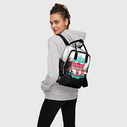 Рюкзак женский Ливерпуль текстура глитч краски, цвет: 3D-принт — фото 2