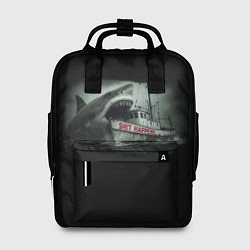 Рюкзак женский Акула нападает на корабль, цвет: 3D-принт