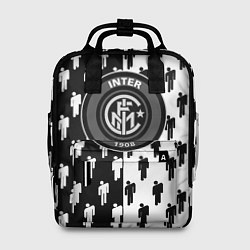 Рюкзак женский Inter паттерн люди спорт, цвет: 3D-принт