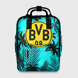 Рюкзак женский Borussia неоновые тропики гта, цвет: 3D-принт