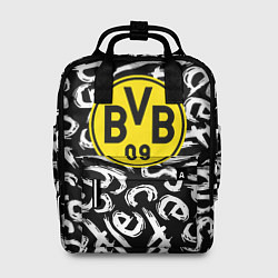 Рюкзак женский Borussia надписи гейм, цвет: 3D-принт