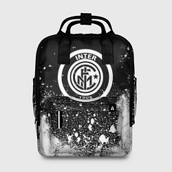Рюкзак женский Inter белый всплеск краско, цвет: 3D-принт