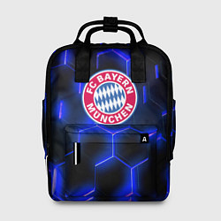 Рюкзак женский FC Bayern Mnchen соты, цвет: 3D-принт