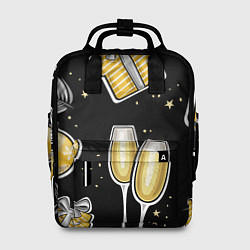 Рюкзак женский Новогодний вайб, цвет: 3D-принт