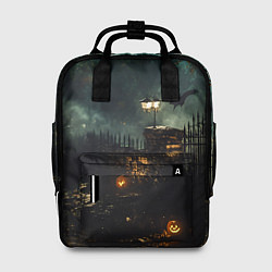 Рюкзак женский Ночь тыкв и теней, цвет: 3D-принт