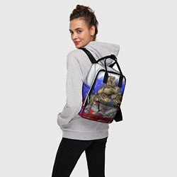 Рюкзак женский Русский медведь, цвет: 3D-принт — фото 2