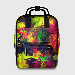 Рюкзак женский Кислотный взрыв, цвет: 3D-принт