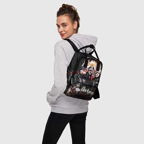 Женский рюкзак Motorhead Band / 3D-принт – фото 3