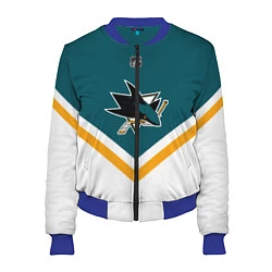 Бомбер женский NHL: San Jose Sharks, цвет: 3D-синий