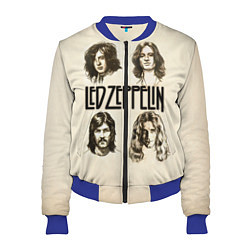 Бомбер женский Led Zeppelin Guys, цвет: 3D-синий
