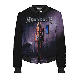 Бомбер женский Megadeth: Madness, цвет: 3D-черный