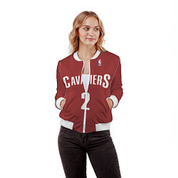Бомбер женский Cavaliers Cleveland 2: Red, цвет: 3D-белый — фото 2