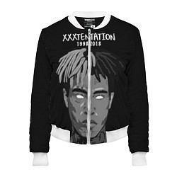 Бомбер женский XXXTentacion: 1998-2018, цвет: 3D-белый