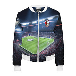 Бомбер женский FC MILAN, цвет: 3D-белый