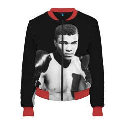 Бомбер женский Muhammad Ali, цвет: 3D-красный
