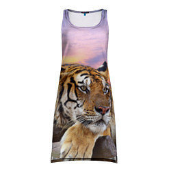 Туника женская Тигр на закате, цвет: 3D-принт