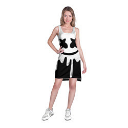 Туника женская MELLO BLACK x WHITE, цвет: 3D-принт — фото 2