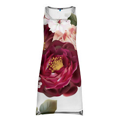 Туника женская Розы, цвет: 3D-принт