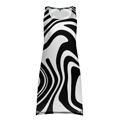 Туника женская Черно-белые полосы Black and white stripes, цвет: 3D-принт