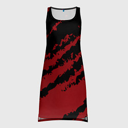 Туника женская The color is red and black, цвет: 3D-принт