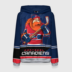 Толстовка-худи женская Montreal Canadiens, цвет: 3D-меланж