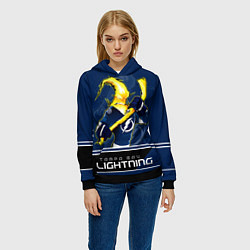 Толстовка-худи женская Bay Lightning, цвет: 3D-черный — фото 2