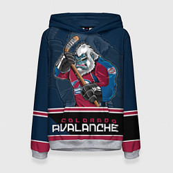 Толстовка-худи женская Colorado Avalanche, цвет: 3D-меланж