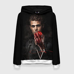 Толстовка-худи женская Stefan Salvatore V3, цвет: 3D-белый