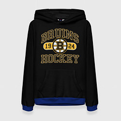 Толстовка-худи женская Boston Bruins: Est.1924, цвет: 3D-синий