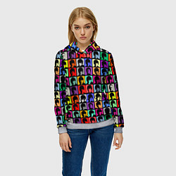 Толстовка-худи женская The Beatles: pop-art, цвет: 3D-меланж — фото 2
