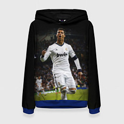Толстовка-худи женская Роналдо, цвет: 3D-синий