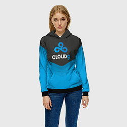 Толстовка-худи женская Cloud 9 Uniform, цвет: 3D-черный — фото 2