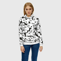 Толстовка-худи женская Undertale Annoying dog, цвет: 3D-белый — фото 2