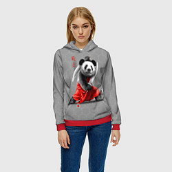 Толстовка-худи женская Master Panda, цвет: 3D-красный — фото 2