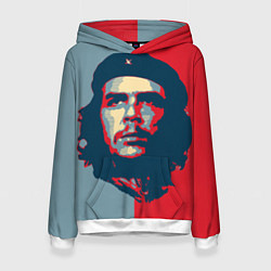 Толстовка-худи женская Che Guevara, цвет: 3D-белый