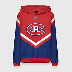 Толстовка-худи женская NHL: Montreal Canadiens, цвет: 3D-красный