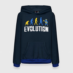 Толстовка-худи женская Vault Evolution, цвет: 3D-синий