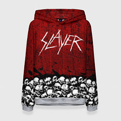 Толстовка-худи женская Slayer Red, цвет: 3D-меланж