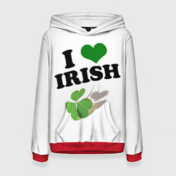 Женская толстовка Ireland, I love Irish