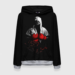 Толстовка-худи женская Мертвый боксер, цвет: 3D-меланж