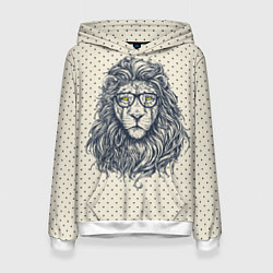 Толстовка-худи женская SWAG Lion, цвет: 3D-белый