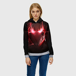 Толстовка-худи женская Viktor, цвет: 3D-меланж — фото 2