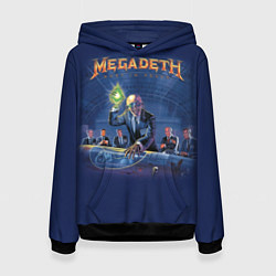 Толстовка-худи женская Megadeth: Rust In Peace, цвет: 3D-черный
