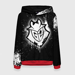 Толстовка-худи женская Gamers 2: Black collection, цвет: 3D-красный