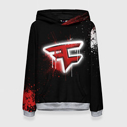 Толстовка-худи женская FaZe Clan: Black collection, цвет: 3D-меланж