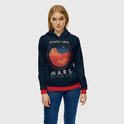 Толстовка-худи женская Mars Adventure Camp, цвет: 3D-красный — фото 2