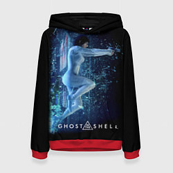 Толстовка-худи женская Ghost In The Shell 3, цвет: 3D-красный